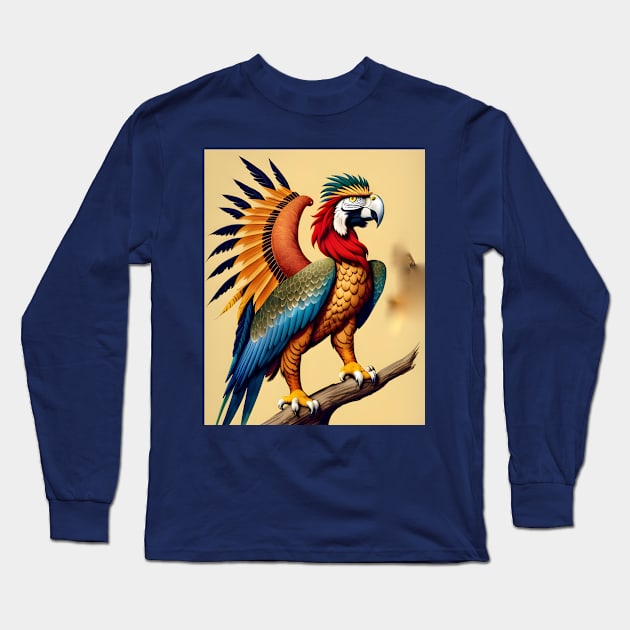 macaw lion Long Sleeve T-Shirt by jleopold